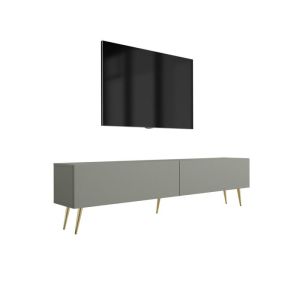 Mueble tv moderno - aloe verde - paneles 16 mm - 170x32x52 cm