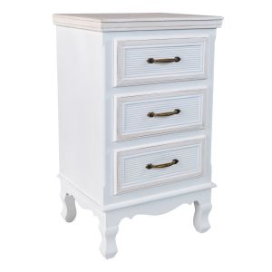 Mesita de madera blanca 41x33,5x68