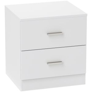 Mesita de noche 45x39.5x49 cm color blanco Homcom