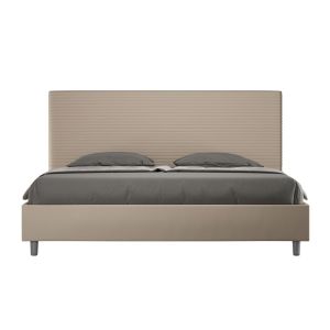 Cama tapizada taupe 180x210 cm con somier