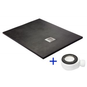 Plato de ducha negro ral 9005 100x130