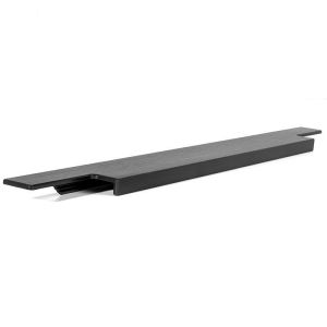 Tirador embutir linear negro cepillado largo 347