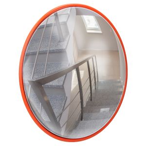 Espejo de tráfico con soporte giratorio ø 30 cm rojo ecd germany