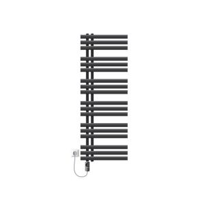 Radiador toallero eléctrico antracita 500 x 1400 mm con elemento  900w