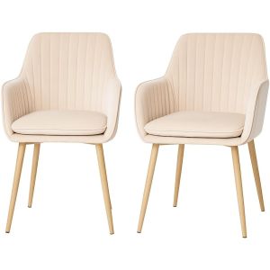 Dupi sillas de comedor javea | pack 2 unidades | beige