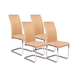 Pack 4 sillas de comedor 61x44 cm san beige san