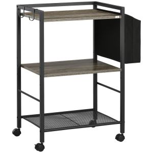 Carrito de cocina 66x40x80.5 cm color gris Homcom, hogar - cocina