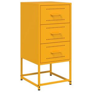 Casa lúmina - mesita de noche amarillo aço  36 x 39 x 78 cm