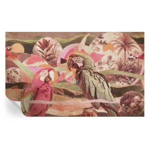 Murales autoadhesivos aves tropicales 416x254 tulup