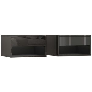 Mesitas de noche 37x32x21 cm Homcom, hogar - muebles de dormitorio
