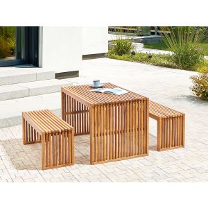 Conjunto de comedor marrón bellano