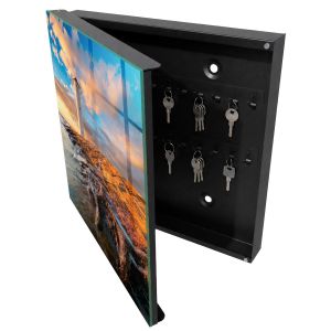 Guardallaves decorativo 30x30x5 faro, apertura izquierda tulup