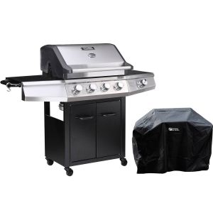 Barbacoa a gas "bingo 5" - 5 quemadores (1 lateral) - 15.2kw + funda de pro