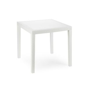 Mesa resina king 79x79 cm blanca progarden