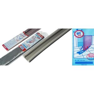 Burlete doble cara para bajo puerta gris 25 mm x 95