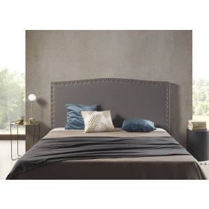 Cabecero ambar de 105 de polipiel gris 115x115x8.