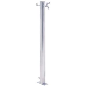 vidaXL fuente de agua para jardín acero inoxidable redonda 40 cm
