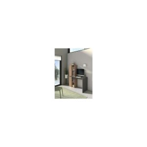 Mesa de estudio con estantería lateral funcional y moderna