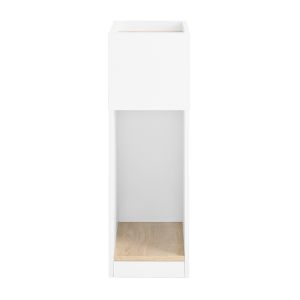 Sobuy mesita de noche moderna blanca con cajón