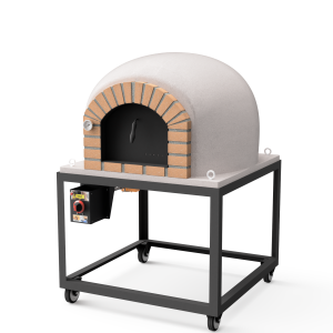 Horno de leña exterior de obra modelo stromboli blanco - 100x100x157cm