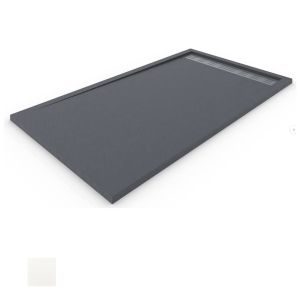 Plato ducha | válvula y rej. Acero inox. | piedra | antracita | 140x90cm