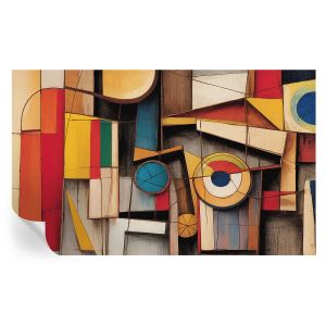 Papel pintado autoadhesivo patrones geométricos 416x254 tulup