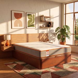 Colchón 140x200 y canapé funk cerezo 24cm montaje y retirada incluida