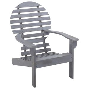 vidaXL silla adirondack madera maciza de acacia gris