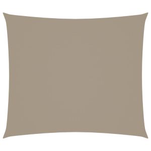 vidaXL toldo de vela rectangular tela oxford gris taupe 2,5x3 m