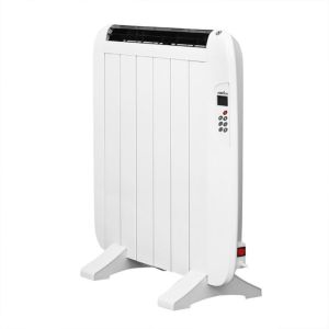 Emisor térmico 900w aluminio blanco remoto lcd temporizador mural/portátil