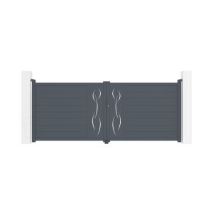 Pack puerta batiente automática life 3,5m h.140cm + motor tanker b700