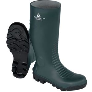 Botas de seguridad en PVC s5 sra verde/negro - delta plus