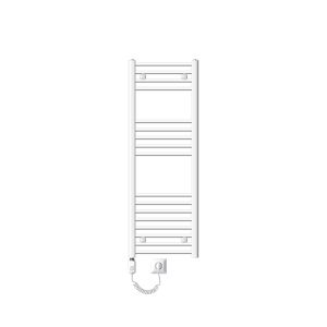 Radiador de baño eléctrico - 400 x 1200 mm blanco ecd germany