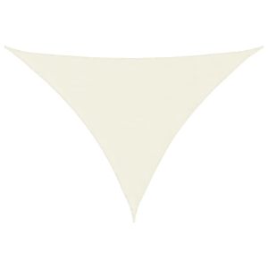 vidaXL toldo de vela triangular tela oxford color crema 2,5x2,5x3,5 m
