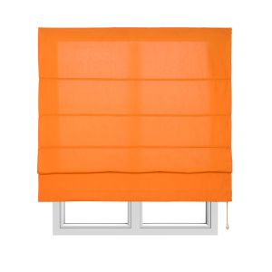 Estor plegable con varillas, estor textil traslúcido naranja, 90 x 175cm