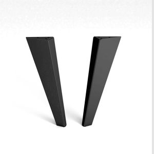 Pata para mueble rei 995 | 90x40x300 mm | negro mate | 2 uds. | acero