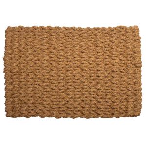 Felpudo de cuerda de coco marrón 90x60x3