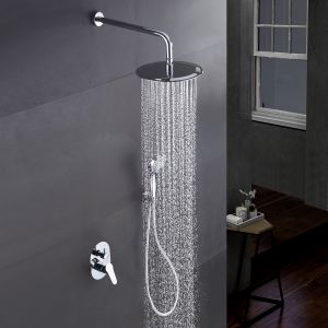 Imex - columna ducha empotrada con grifo cromado serie oslo