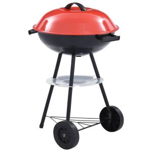 vidaXL barbacoa de carbón portátil con ruedas xxl 44 cm