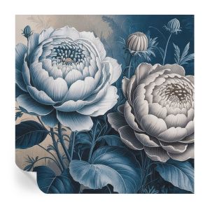 Papel pintado autoadhesivo flores románticas 250x250 tulup
