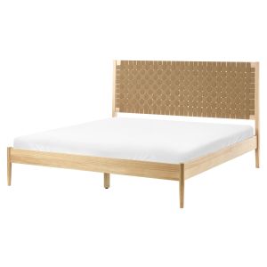 Cama madera de pino brunemont 160 x 200 cm marrón claro