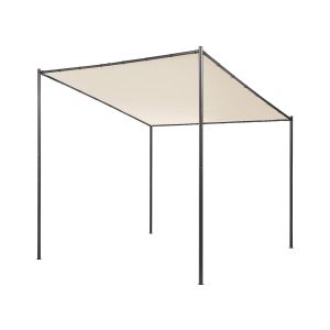 Cenador vimino 282 cm 294 cm metal beige
