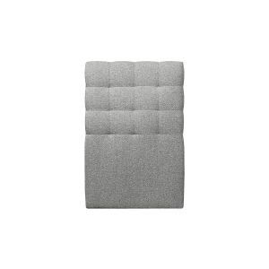 Cabecero acolchado de 90 cm - tejido rizado gris - gris