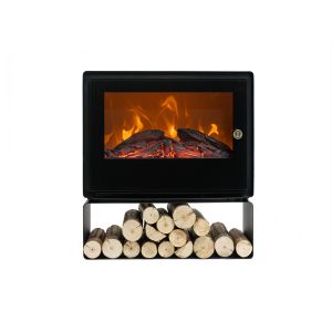 Chimenea eléctrica de suelo con estante 2000 w