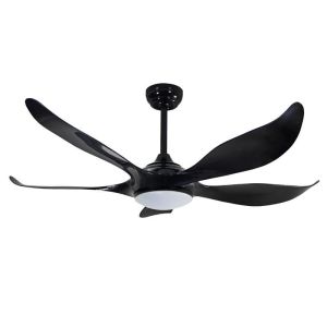 Cristalrecord ventilador de techo grande dc noro negro LED 20w cct, para