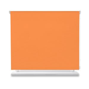 Estor enrollable opaco naranja 150x150cm.