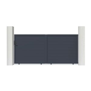 Pack puerta corredera eiger 3,5m h.160cm + puerta peatonal 1m h.160cm