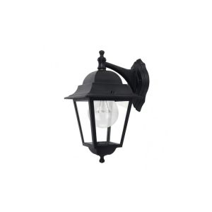 Spica outdoor wall light 1xe27 aluminium / crystal black