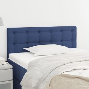 Cabecero de tela azul 90x5x78/88 cm eso7721