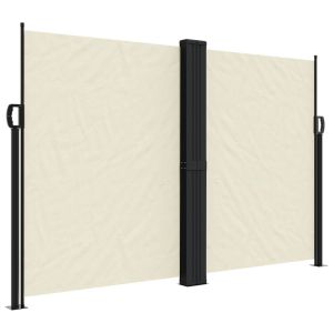 vidaXL toldo lateral retráctil crema 160x1200 cm